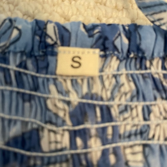 Sleep dress Block print floral cotton nightgown size small handmade - Picture 5 of 8